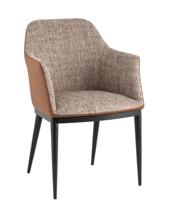 Стул Stool Group Стул обеденный Itan NC коричневый с коричневой экокожей арт. УТ000040693