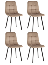 Стул Stool Group Стул Chilly велюр мокка 4шт. арт. УТ000039336