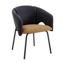 Стул Stool Group Стул обеденный Afrida рогожка тёмно-синий горчичный арт. УТ000042088