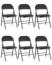 Стул Stool Group Стул складной GJ-22 чёрный иск.кожа 6 шт. арт. УТ000043172