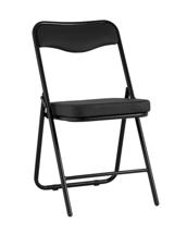 Стул Stool Group Стул складной Джонни иск.кожа черный, каркас черный матовый арт. УТ000043450