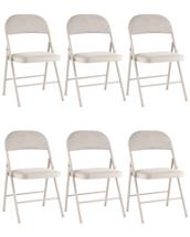 Стул Stool Group Стул складной GJ-22 бежевый рогожка 6 шт. арт. УТ000043176
