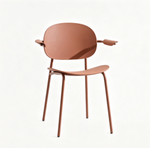 Стул Stool Group Стул Edie c подлокотниками пластик коричневый арт. УТ000043214
