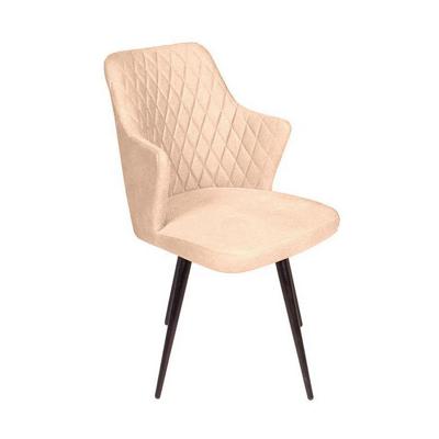 Стул Top concept Стул поворотный на 360 градусов Hunt ромб, бархат бежевый 5 / чёрный конус арт. 84080