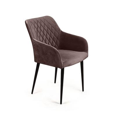 Стул Top concept Стул с подлокотниками Robert, бархат антрацит 14 арт. 84402