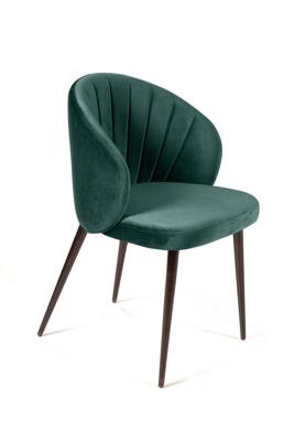 Стул Top concept Стул Mont Blanc, бархат изумрудный 87 / черный конус арт. 18473