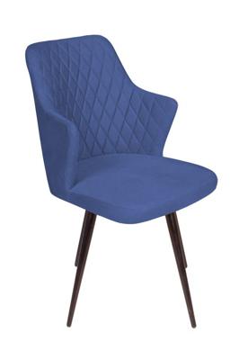 Стул Top concept Стул поворотный на 360 градусов Хант ромб, бархат синий 29 / чёрный конус арт. 80138