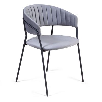 Стул Top concept Стул Келли с подлокотниками, бархат светло-серый 26 арт. 20133