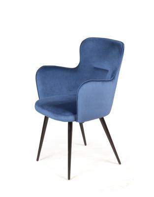 Стул Top concept Стул с подлокотниками Кинг, бархат синий 29 арт. 85111