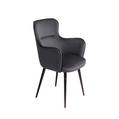 Стул Top concept Стул c подлокотниками Кинг, поворотный на 360 градусов, бархат серый 27 арт. 0000004279800000036177000000433