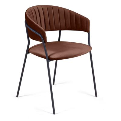 Стул Top concept Стул Келли с подлокотниками, бархат коричневый 12 арт. 22047