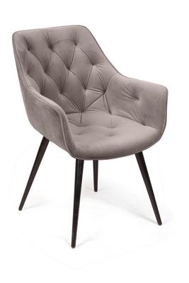 Стул Top concept Стул Арчи поворотный 90 градусов, функция возврата, антишум, бархат пепельно-бежевый 25, опора конус арт. 80603