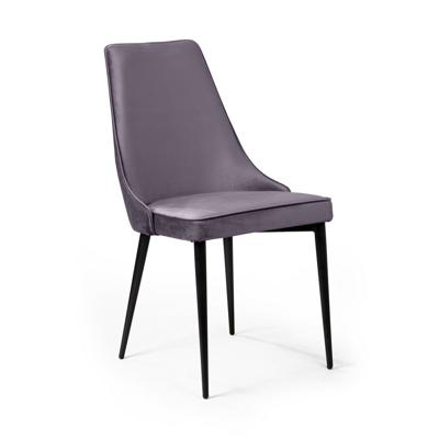 Стул Top concept Стул Оливер, бархат серый 27/ чёрный конус арт. -74901