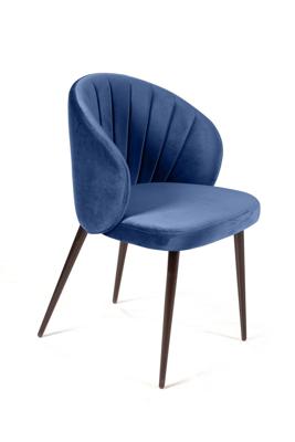 Стул Top concept Стул Монблан, бархат синий 29 / черный конус арт. 83671