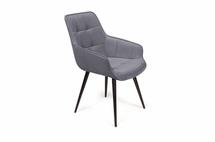 Стул Top concept Стул Capri  поворотный 360 градусов, бархат серый 27 / опора конус арт. 13783