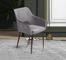 Стул Top concept Стул с подлокотниками Charlie, бархат серый 27 арт. 14164