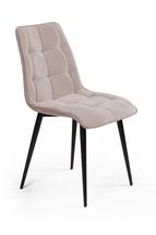 Стул Top concept Стул UNO soft, бархат пепельно-серый 25 / чёрный конус арт. 77589