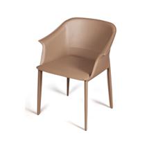 Стул Top concept Стул  с подлокотниками GIO, кожа хаки-тауп арт. 2001000001491
