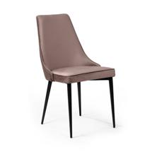 Стул Top concept Стул Oliver, бархат пепельно-бежевый 25/ чёрный конус арт. 75262