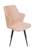 Стул Top concept Стул поворотный на 90 градусов, функция возврата, антишум Hunt ромб, бархат бежевый 5 / чёрный конус арт. 13758