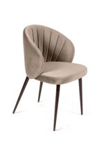 Стул Top concept Стул Mont Blanc, бархат пепельно-бежевый 25 / черный конус арт. 18468