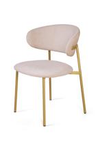 Стул Top concept Стул Adele, шенилл Puffy beige / опоры шампань арт. 27274