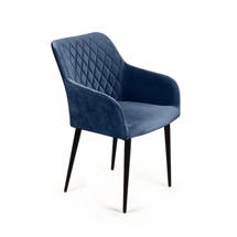 Стул Top concept Стул с подлокотниками Robert, бархат синий 29 арт. 74906