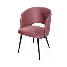 Стул Top concept Кресло Вильям, бархат пудровый 15/ черный конус арт. 76870