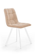 Стул Top concept Стул Уно, бархат бежевый 5/ белый профиль арт. 76903