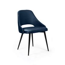Стул Top concept Стул Вильям, бархат синий 29/ черный конус арт. 75362