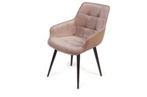 Стул Top concept Стул с подлокотниками Капри, бархат бежевый 5 / опора конус арт. 13577