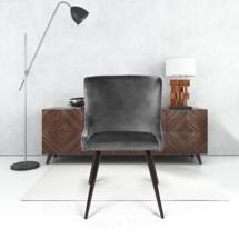 Стул Top concept Стул Джаз поворотный 360 градуcов, бархат серый 27 арт. 13591