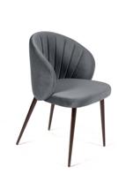 Стул Top concept Стул Монблан, бархат светло-серый 26 / черный конус арт. 84260