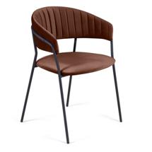 Стул Top concept Стул Келли с подлокотниками, бархат коричневый 12 арт. 22047