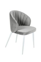 Стул Top concept Стул Монблан, бархат серый 02 / белый конус арт. 84369