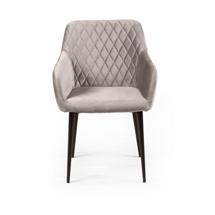 Стул Top concept Стул Роберт поворотный 90 градусов, функция возврата, антишум, бархат пепельно-бежевый 25 арт. 83642