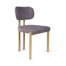 Стул Top concept Стул Эрвин, микромех Rozy dark grey / опоры шампань арт. 27454