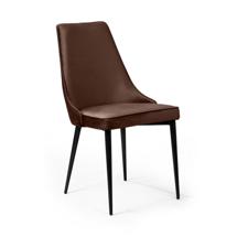 Стул Top concept Стул Оливер, бархат коричневый 12/ чёрный конус арт. 78079