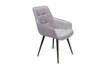 Стул Top concept Стул Капри поворотный 90 градусов, функция возврата, антишум бархат светло-серый 26/ опора конус арт. 13777