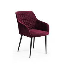 Стул Top concept Стул с подлокотниками Роберт, бархат винно-красный 16 new арт. 80986