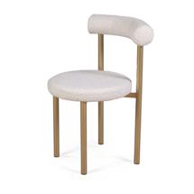 Стул Top concept Стул Бигги, букле Turin ivory / опоры золото арт. 23477