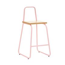 Стул Woodi Furniture Полубарный стул Bauhaus с высокой спинкой арт. BHPBS-PNK