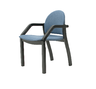 Стул ZiP-mebel Стул-кресло Джуно 2.0 чёрный/синий арт. Z112812B03