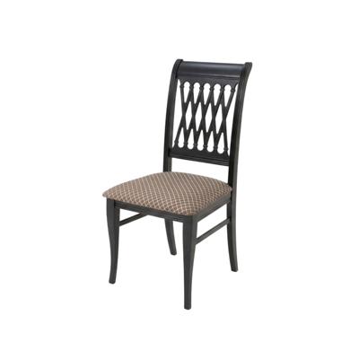 Стул ZiP-mebel Стул Рич, Чёрное дерево/Ромб Коричневый арт. R001404B14