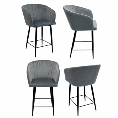 Стул ZiP-mebel Полубарный стул Астерр Лайн комплект из 4 штук арт. H191_0648X4