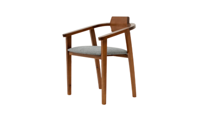 Стул ZiP-mebel Стул-кресло Челси ПМ орех/графит арт. Z011840W08