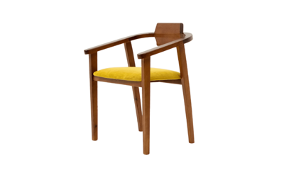 Стул ZiP-mebel Стул-кресло Челси ПМ орех/жёлтый арт. Z011840W16