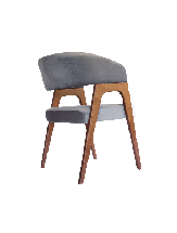 Стул ZiP-mebel Стул-кресло Бакки орех/ серый арт. Z112860W01