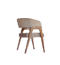 Стул ZiP-mebel Стул-кресло Бакки орех/ бежевый арт. Z112860W02