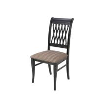 Стул ZiP-mebel Стул Рич, Чёрное дерево/Ромб Коричневый арт. R001404B14